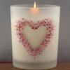 Heart Frosted Jar